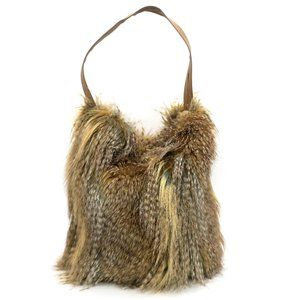 Evelyne Prelonge Luxury Siberia Faux Fur Purse Shoulder Bag French Designer Tote
